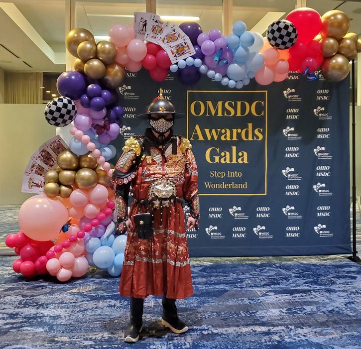 Johnny Wu in armor from the Tang dynasty.